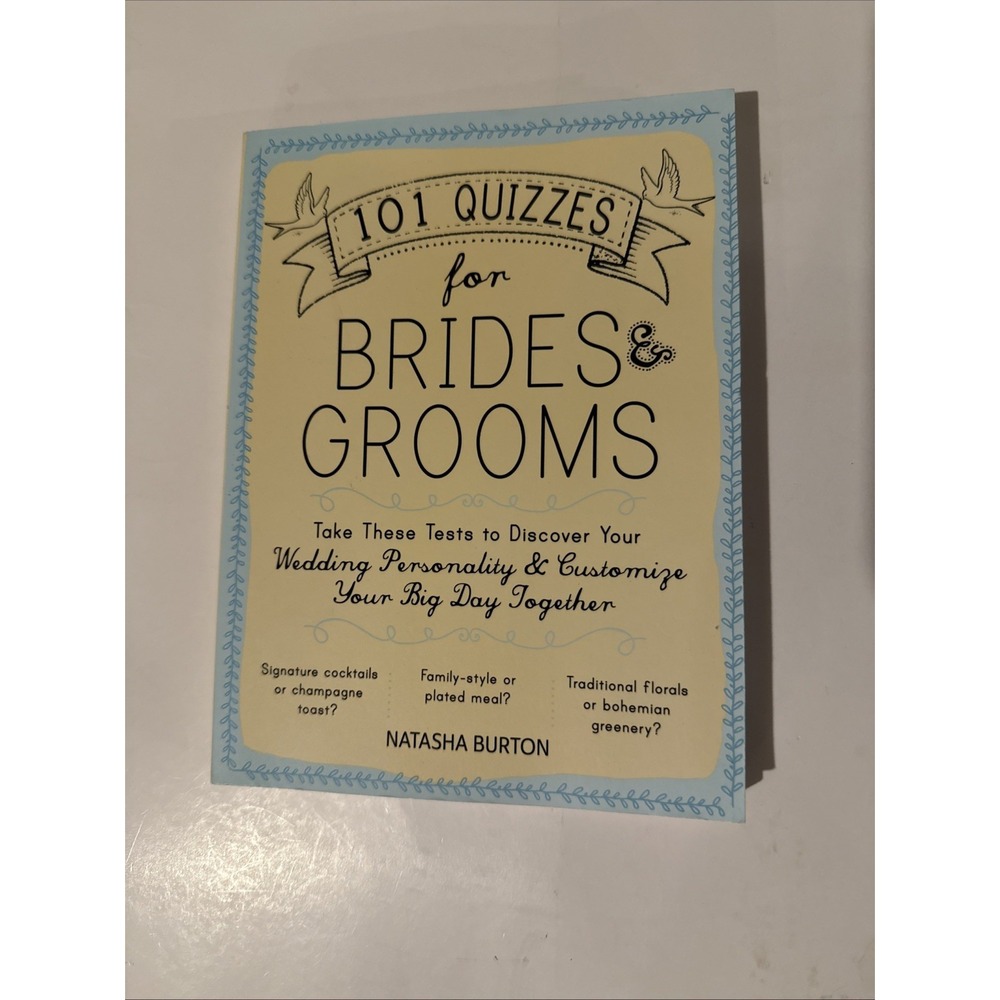 101 Quizzes for Brides and Grooms Natasha Burton Wedding Planning Book 2016
